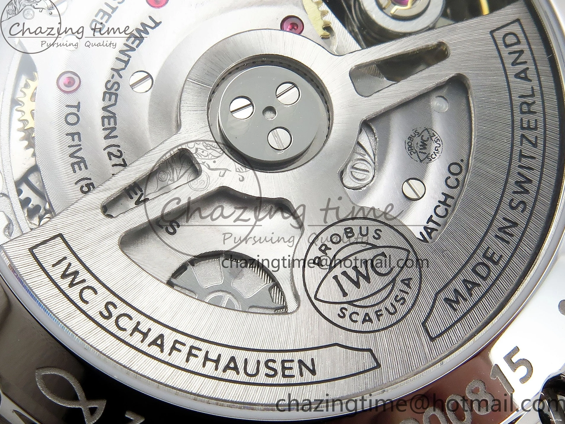 MIROTIME 0412 Casual Portuguese Chrono IW3716 Z+F 1:1 Best Edition White Dial on Blue Rubber Strap A 7016